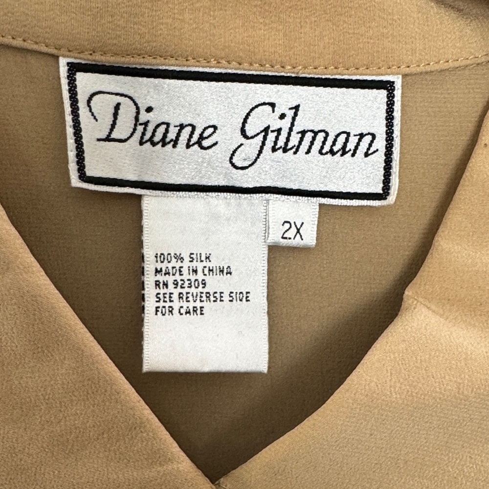 Diane Gilman Multicolor Button-Up Blouse - Picture 2 of 6